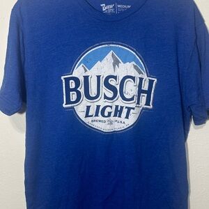 Brew City - Royal Blue Busch Light T-Shit - Size Medium